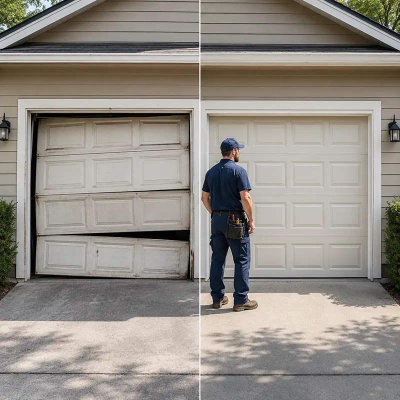 Professional garage door maintenance and tune-up service in Humble TX