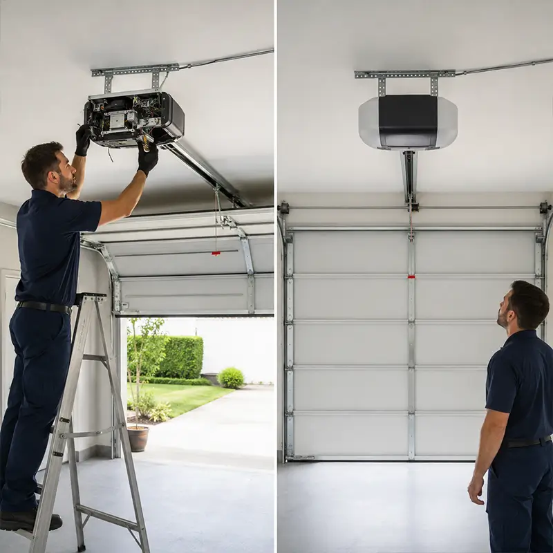 Professional garage door opener repair and installation service in Humble TX