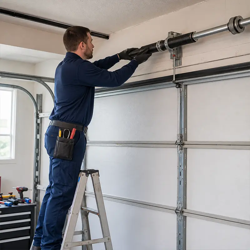 Garage door spring repair service in Humble TX